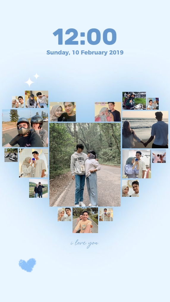bingkai cinta biru