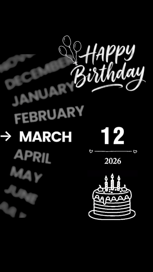 hbd 12 march