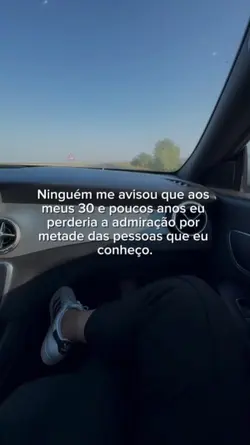 Ninguém me avisou...