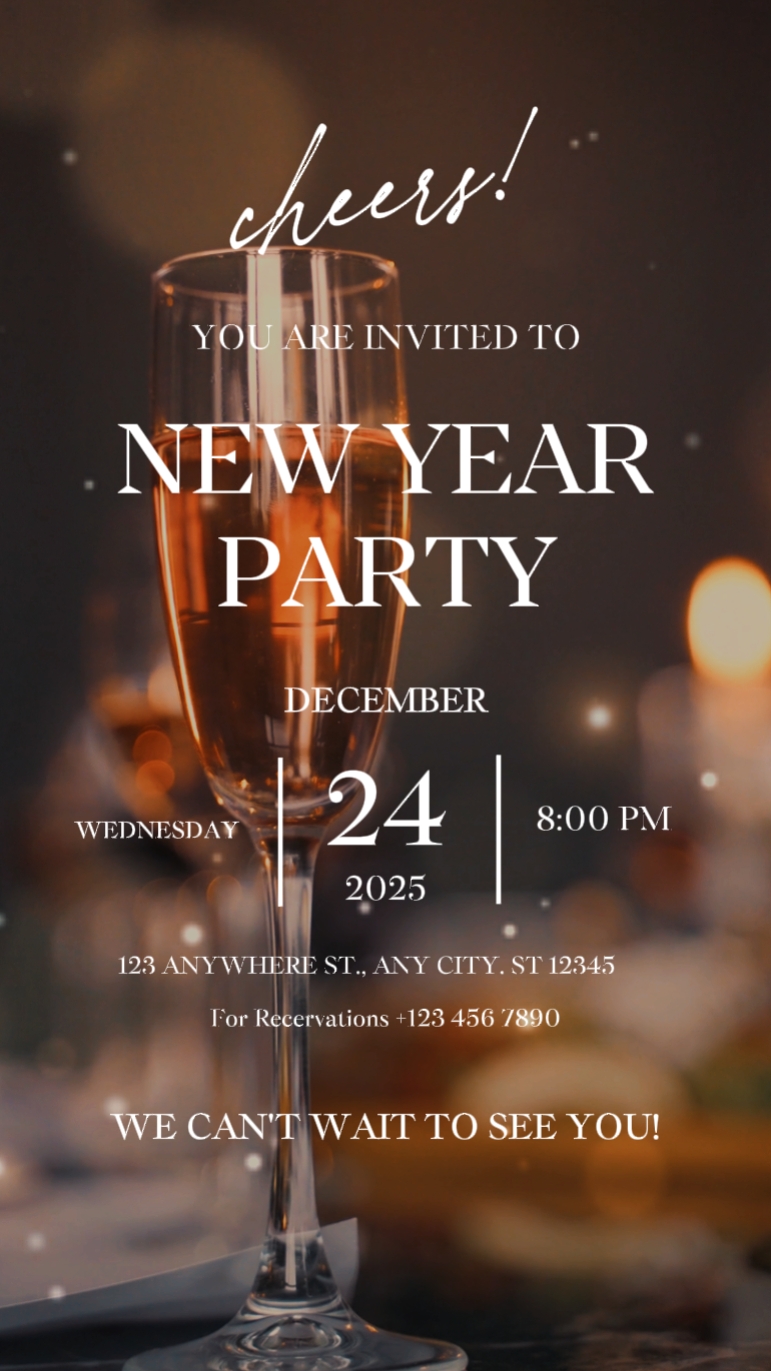Invitación De Año Nuevo