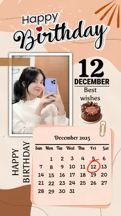 12 DECEMBER HBD 2025