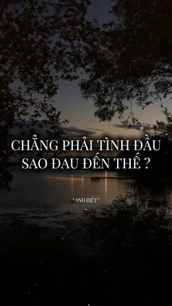 CHẲNG PHẢI TÌNH ĐẦU