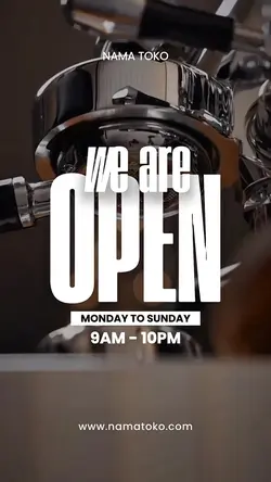 story : we are open 