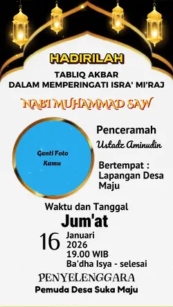 undangan isra mi'raj