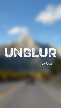unblur effect