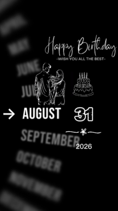BirthdayMylove31Augs