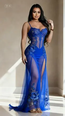 Blue dress