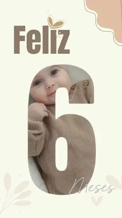 6 meses bebê te amo