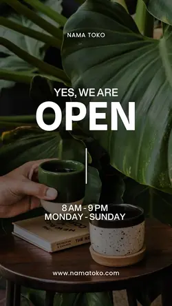 story : we are open 