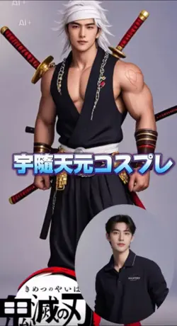 鬼滅の刃、宇隨天元コスプレ