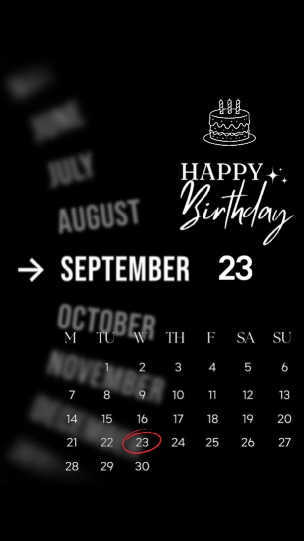 HBD TO ME 23 SEPT