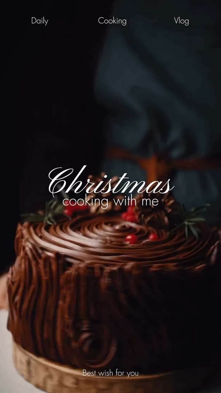 Vlog de bolo de natal 