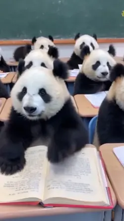 Baby panda school 