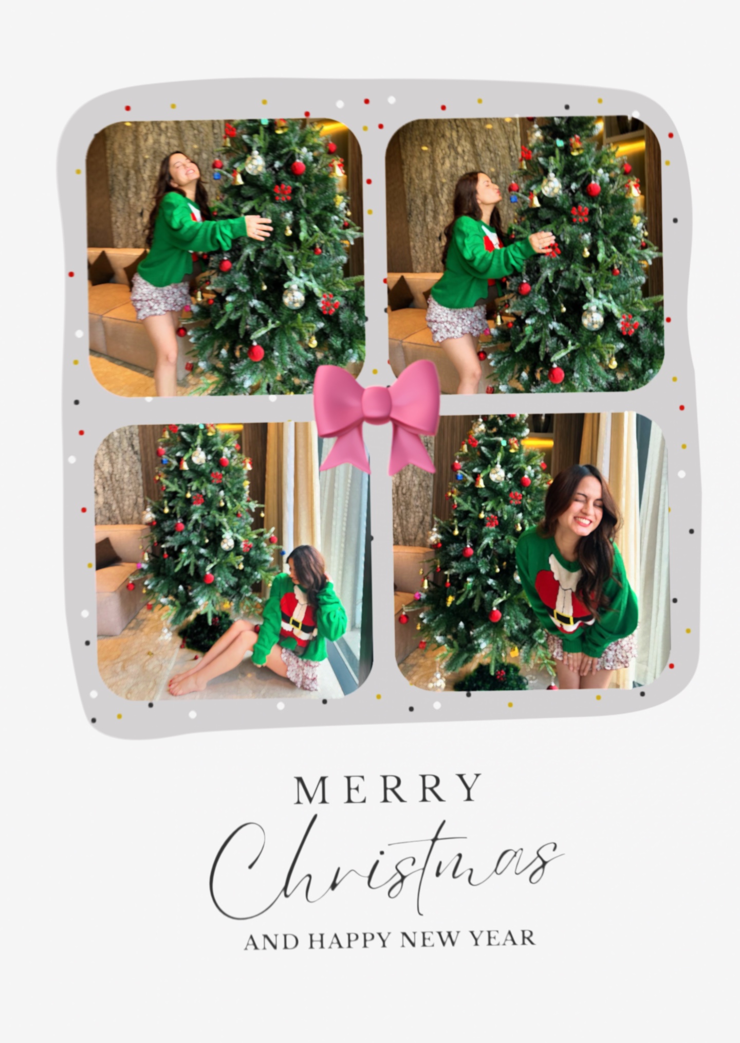 Tarjeta de feliz navidad