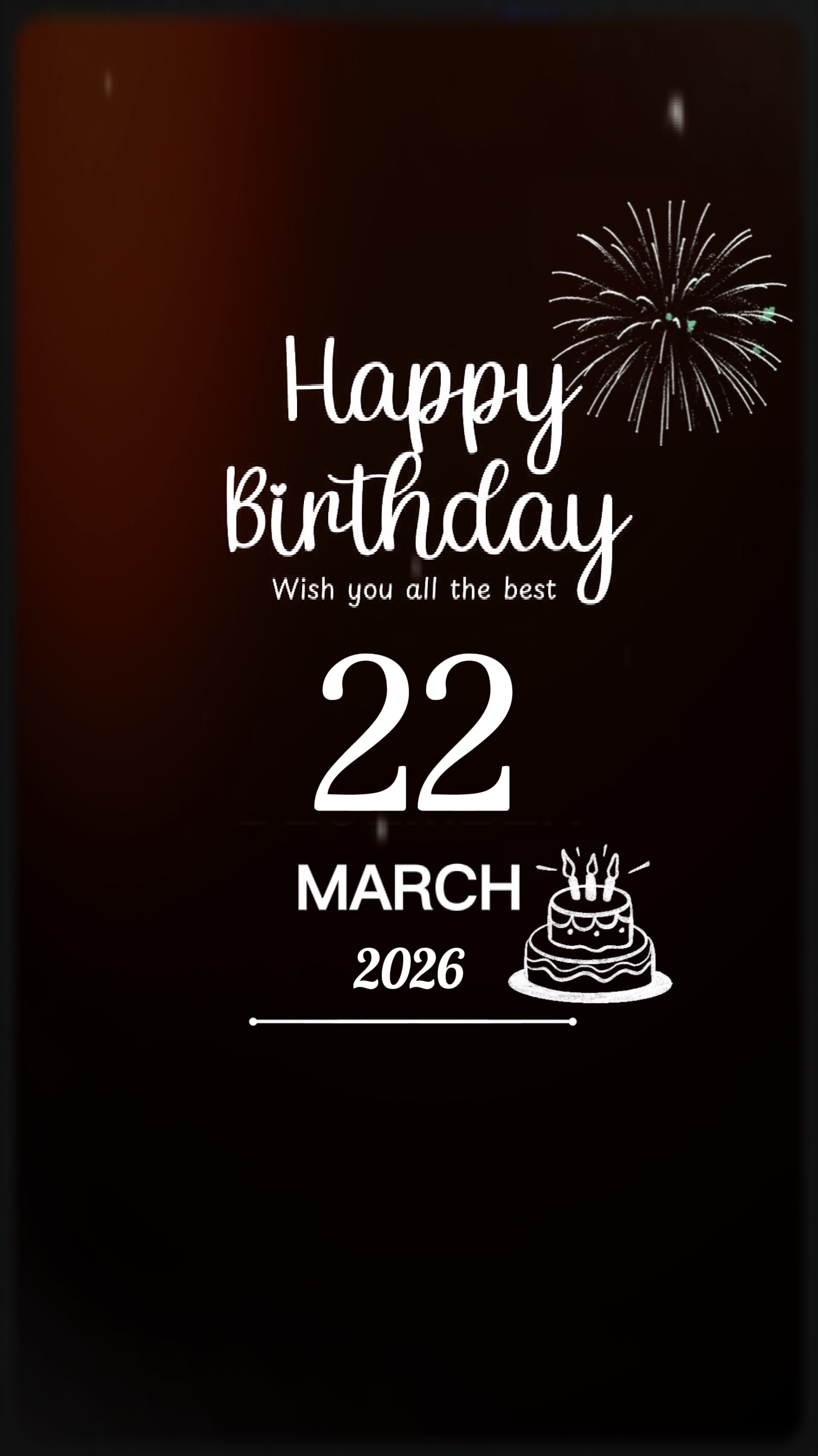 ANNIVERSAIRE LE 22 MARS