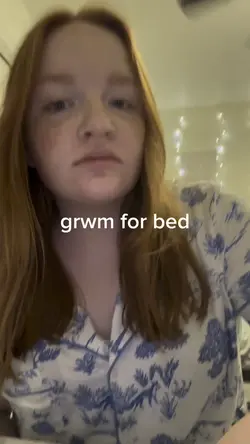 grwm for bed 🤍🌷
