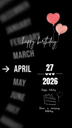 BIRTHDAY 27 APRIL