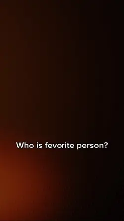 fevorite person