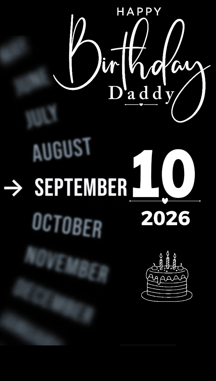 Birthday Dad 10 sept