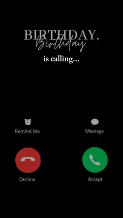 Birthday is calling 