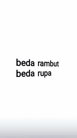 beda rambut beda