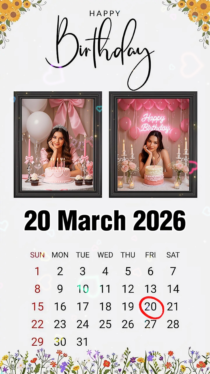 Cumpleaños 20 de marzo 