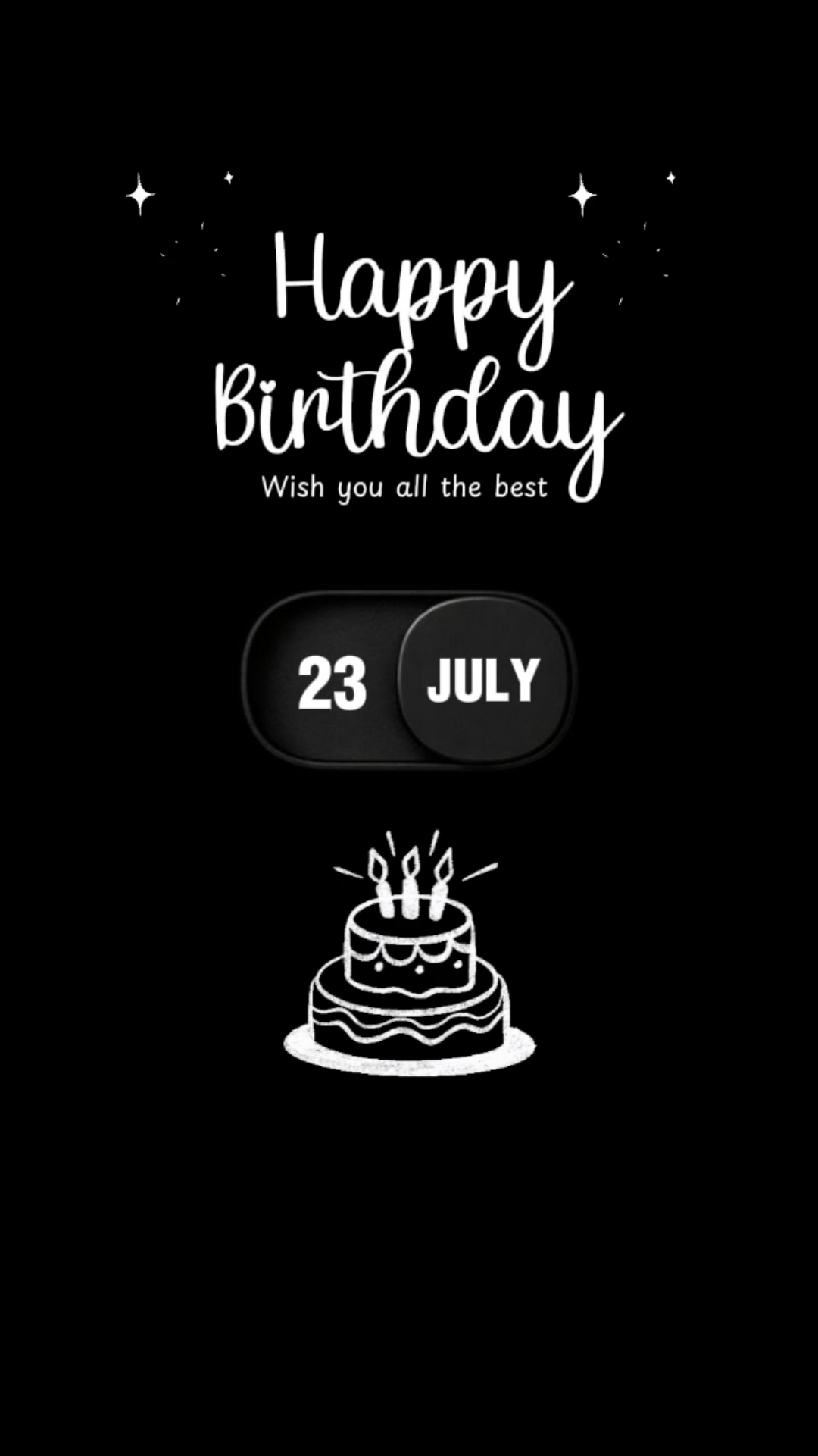 Mon anniversaire le 23 juillet