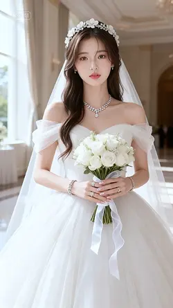 ghép ảnh cô dâu 