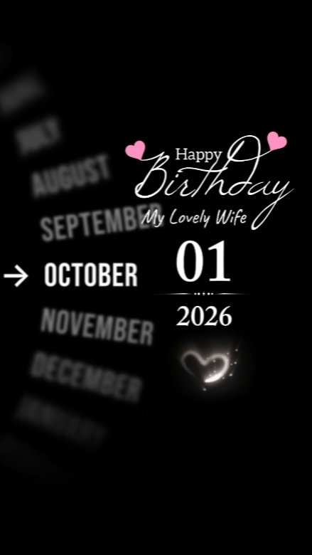 HBD WIFE 01 OCTOBER 