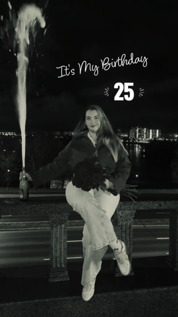 25 Champán de cumpleaños