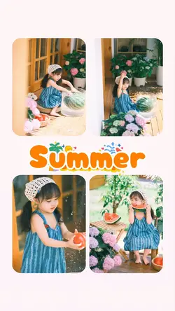 Mẫu mùa hè của bé