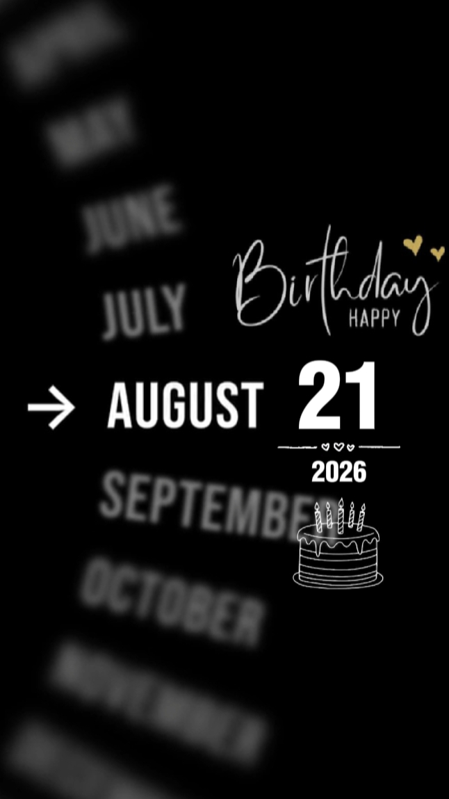 HBD SON 21 AOÛT