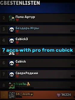 7accs with pro rank