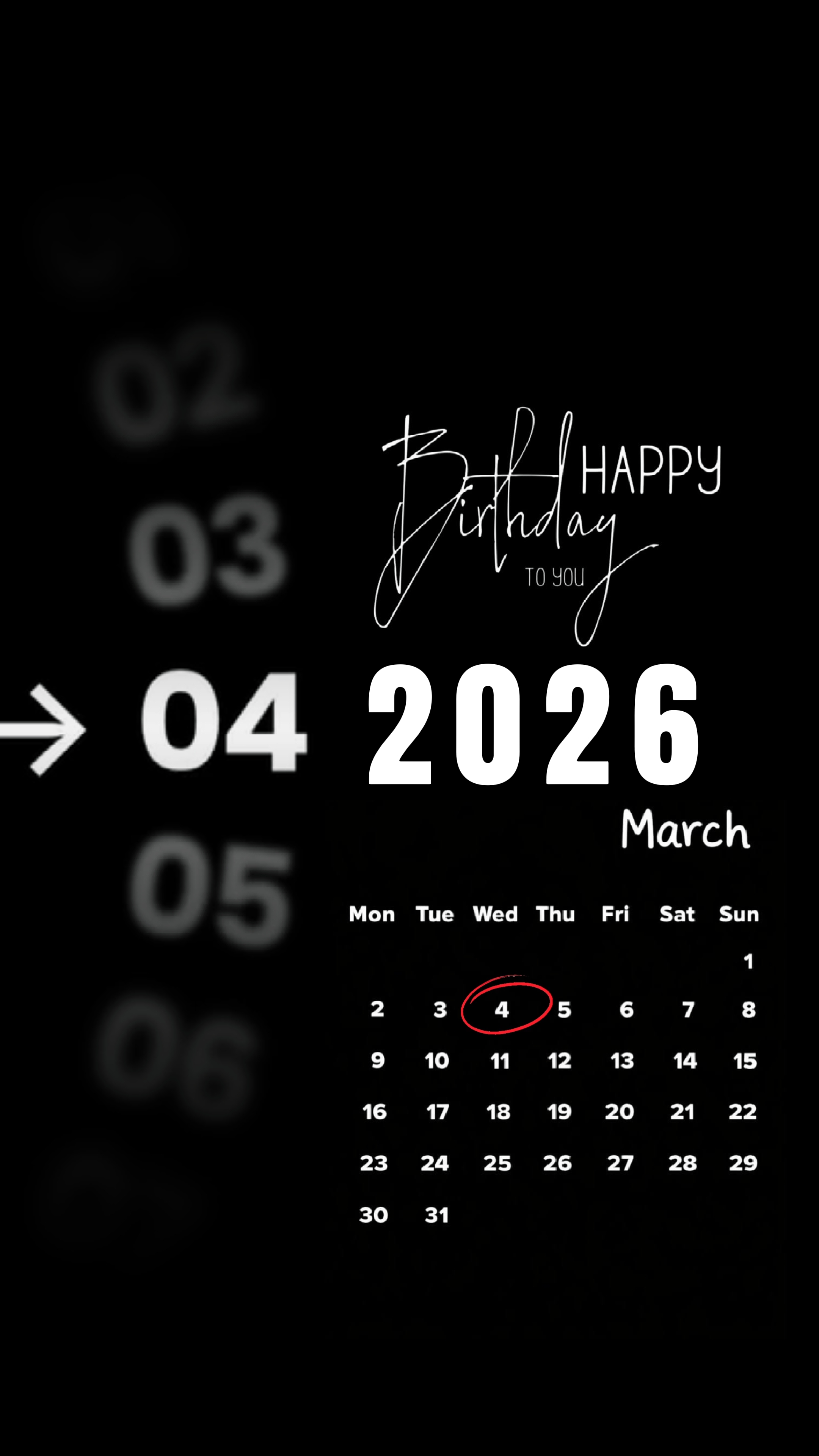 Hbd 4 March