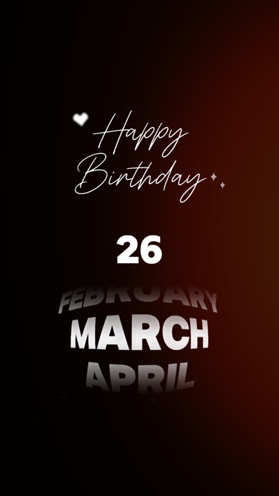 ULANG TAHUN 26 MARET