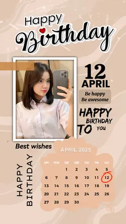 HBD 12 APRIL 2025