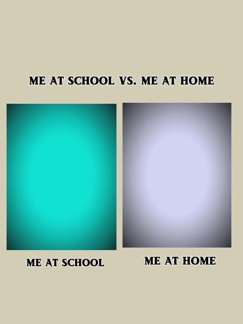 Ich zu Hause und in der Schule 