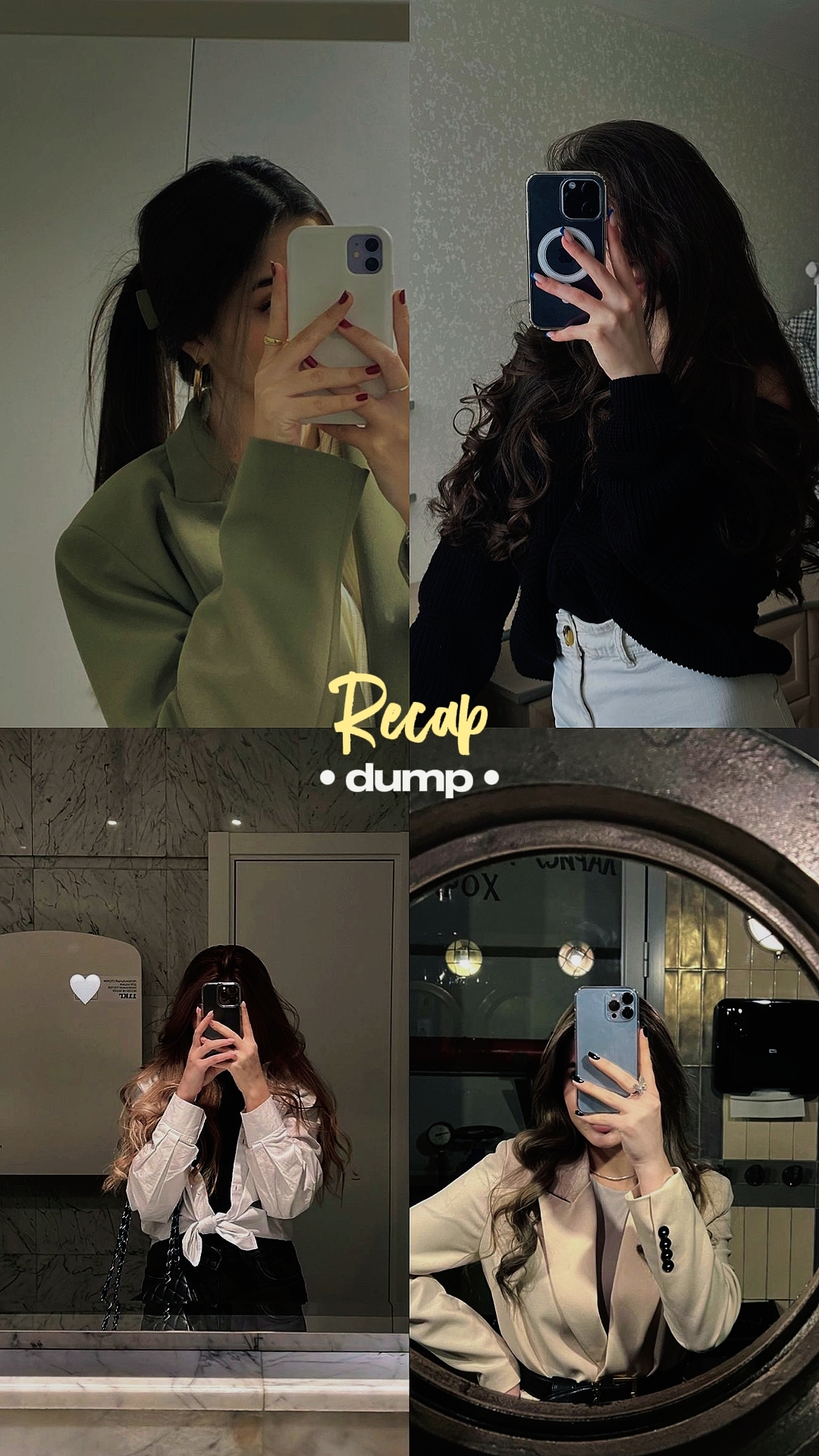 recap dump aestetic