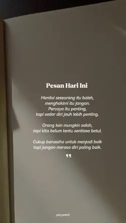 pesan hari ini