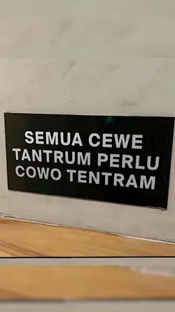 Semua cewe tantrum 