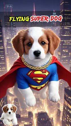 Flying Super-Dog