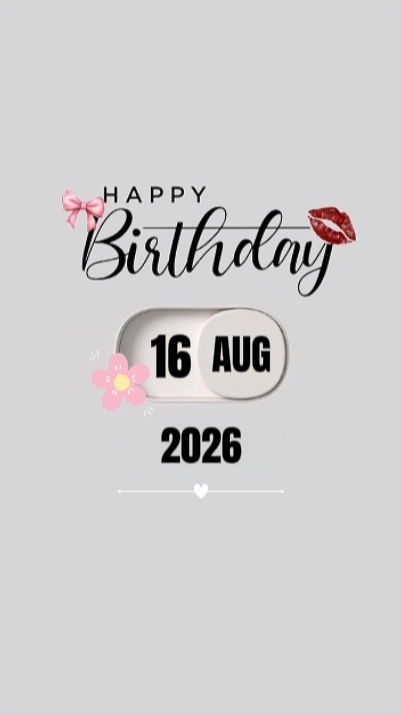 AMO ANIVERSÁRIO 16 DE AGOSTO 