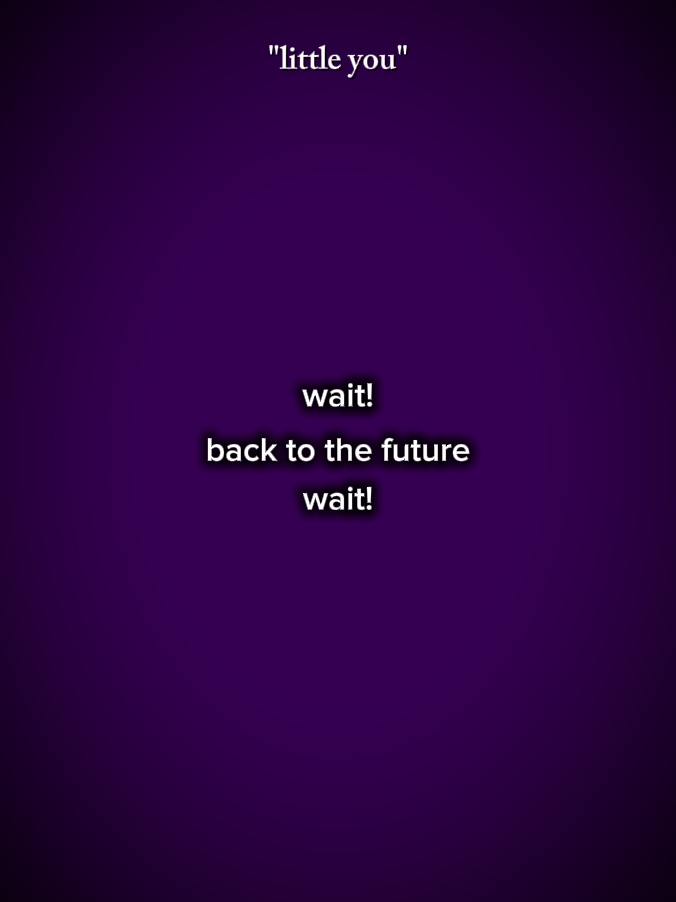 WAIT BACK TO FUTURE 