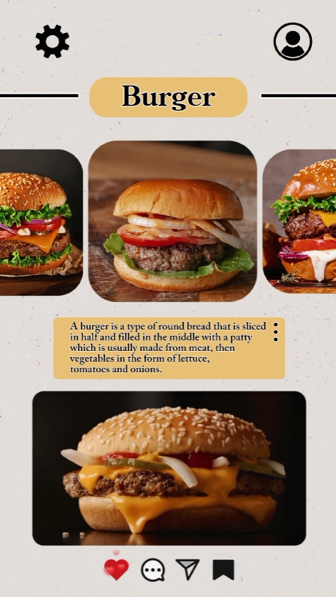 18. Food "Burger"