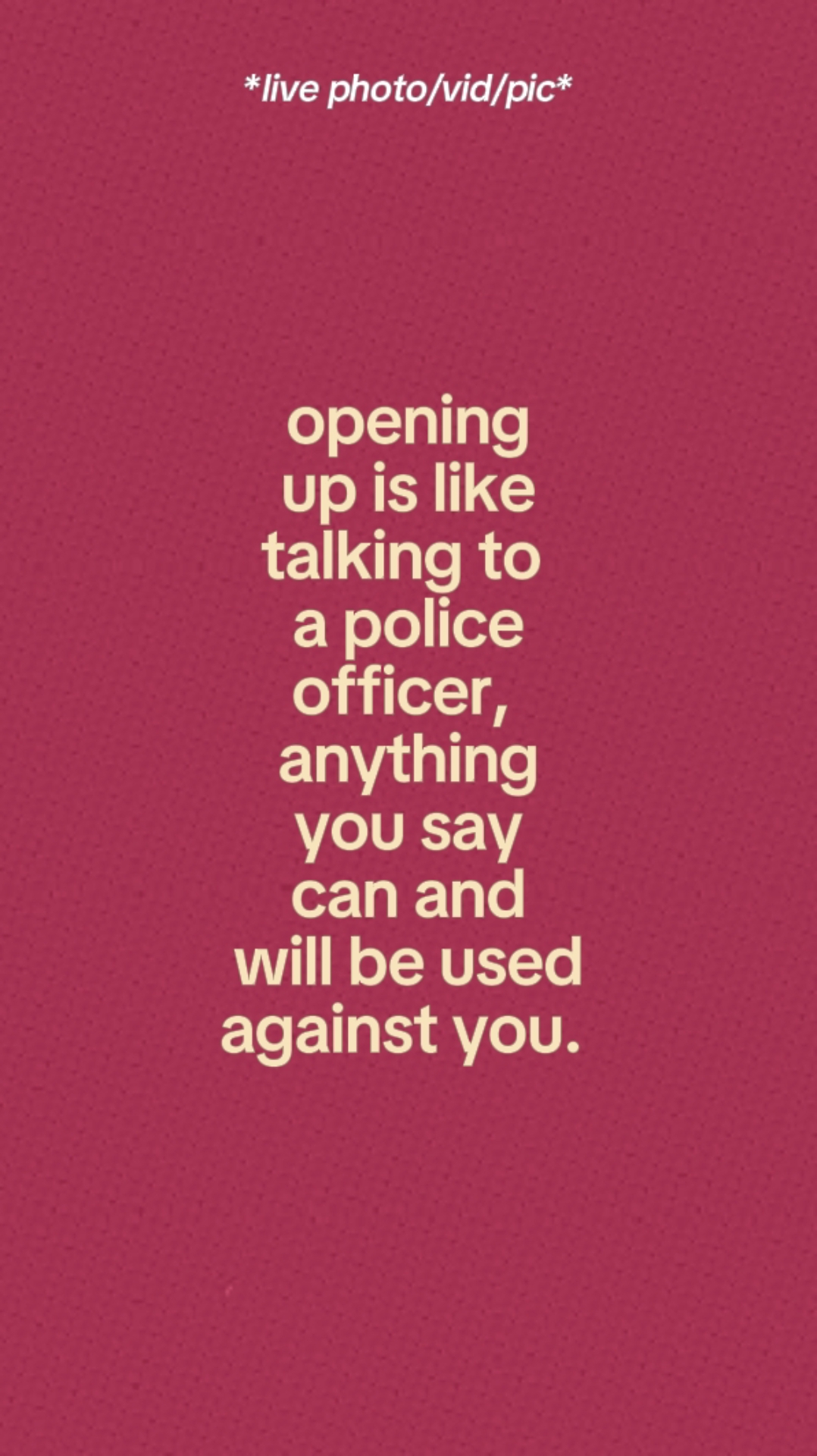 Opening. 