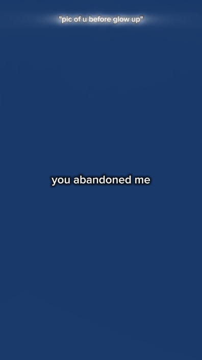 Tu m'as abandonné 