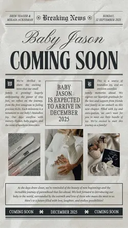 our baby is coming