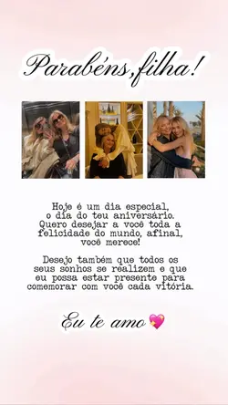 Parabéns, filha!