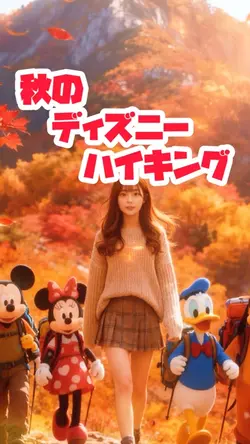 ディズニーキャラとハイキング🍂