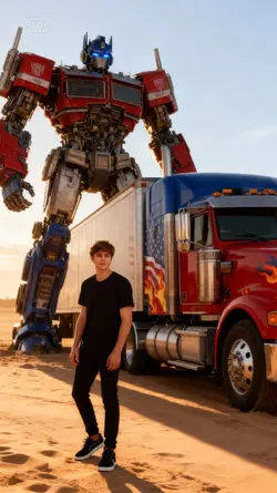 with Optimus Prime